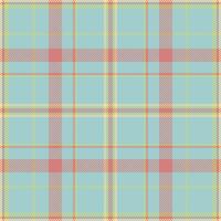 Commercial tartan check plaid, slim seamless texture. Classy background textile fabric pattern in light and red colors. vector