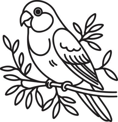 Parrot art illustration