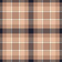 Cloth tartan background plaid, ribbon seamless pattern texture. Doodle fabric textile check in orange and dark colors. vector