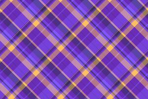 Fit seamless pattern check, free texture textile background. Equal fabric plaid tartan in violet and indigo colors. vector
