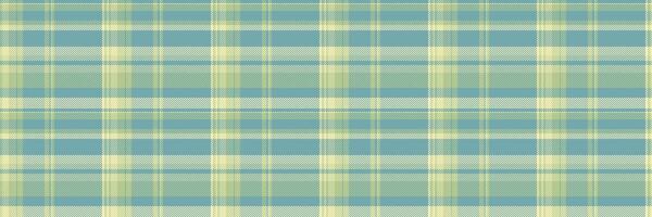 Track check seamless background, package fabric tartan textile. Crease plaid pattern texture in cyan and light colors. vector