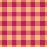 Figure background seamless fabric, empty tartan textile. Blank plaid pattern check texture in orange and temptation colors. vector