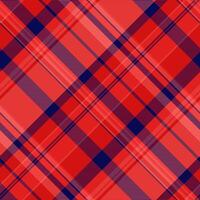 Size texture pattern, variation plaid textile tartan. Warmth background seamless fabric check in red and blue colors. vector