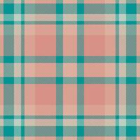 Stylish herringbone plaid pattern in soft pink and teal. Perfect for textiles, fashion, branding, and website backgrounds. Seamless repeat design offers versatile applications. vector