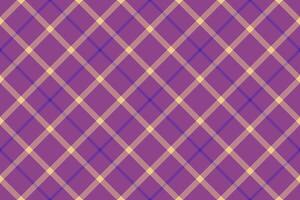 Marketing texture check background, dimensional textile seamless plaid. Uk pattern fabric tartan in magenta and amber colors. vector