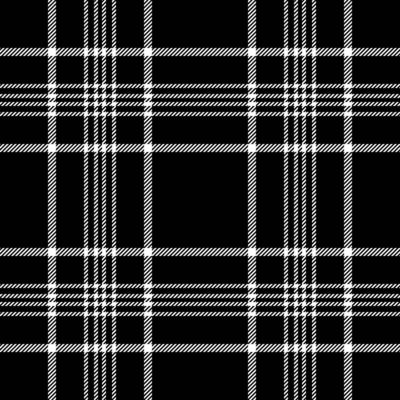 Fur fabric background textile, fit seamless plaid pattern. Womens fashion tartan texture check in black and white colors.