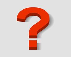 Large question mark. Searching for answer. illustration. vector