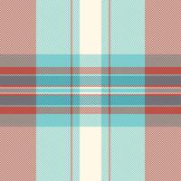 Shabby tartan fabric background, network seamless check textile. Refresh plaid texture pattern in old lace and teal colors. vector