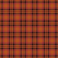 Seventies pattern check, greeting card tartan background plaid. Easter seamless texture textile fabric in orange and red colors. vector