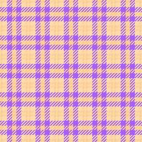Club tartan textile , track background fabric check. Suite texture pattern seamless plaid in navajo white and orange colors. vector