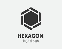 Trend logo hexagon tech design. Technology logotype for smart system, network application, crypto icon. vector