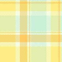 Complexity check fabric texture, flow tartan textile. Cowboy pattern seamless background plaid in light and yellow colors. vector