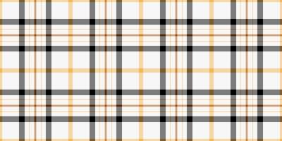 Handkerchief check fabric tartan, t-shirt texture textile background. Identity pattern seamless plaid in amber and white colors. vector