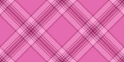Close up texture tartan, hat background textile plaid. Fade fabric seamless pattern check in pink color. vector