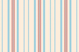 Suit background lines, straight fabric seamless vertical. 40s pattern textile texture stripe in papaya whip and cyan colors. vector