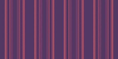 Pining room stripe vertical seamless, lined texture pattern background. Htationary textile fabric lines in violet and pink colors. vector