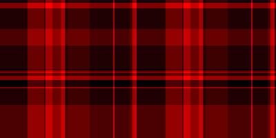 Sexual seamless tartan, patterned plaid pattern texture. Messy background fabric textile check in red and black colors. vector