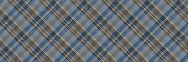 Guy background seamless plaid, website texture fabric pattern. Grey check tartan textile in pastel and grey colors. vector