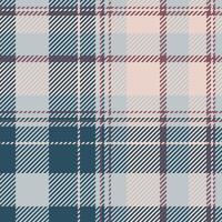 Woven textile texture tartan, idea fabric pattern seamless. Revival background plaid check in sky gray and cyan colors. vector