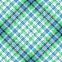 Dog tooth pattern plaid background, model texture textile. Infinity seamless fabric check tartan in azure and green colors. vector