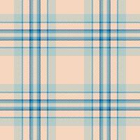 Rich tartan plaid, designer seamless check texture. Domestic background pattern textile fabric in light and pastel colors. vector