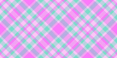 Mesh seamless textile pattern, striped texture check tartan. Creative fabric background plaid in light and teal colors. vector