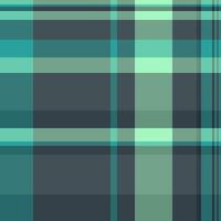 Scrap seamless pattern check, 1950s texture tartan. Hippy plaid fabric textile background in pastel and matte teal colors. vector