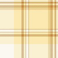 French textile tartan check, countryside pattern plaid. Window fabric seamless background texture in light and sea shell colors. vector