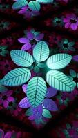 Beautiful rotating pattern with mirror effect. Hypnotic pattern with rotating repeating ornament video