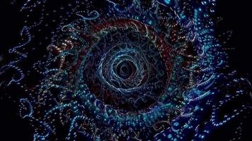 3D kaleidoscope mandala abstract background of trippy art psychedelic trance to open third eye with visuals energy chakra futuristic audiovisual vj seamless loop video