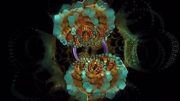 Infinite depth in a geometric 3D tunnel, looping for VJ backgrounds video