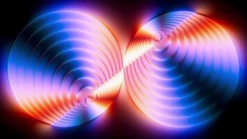 Bright Explosion Vivid Particles. Modern VFX Design Abstraction Form. Animated Future Colourful Gradients technology background video