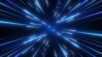 Flying in space, then entering hyperspace. Hyperspace jump through the stars into space. speed of light animation. fast travel at the speed of light through a wormhole tunnel in space. video