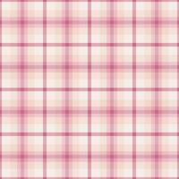 Tie seamless textile plaid, fibrous fabric tartan . Symmetry check pattern background texture in light and red colors. vector