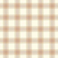 Patterned pattern check texture, club seamless fabric textile. Mat tartan plaid background in light color. vector