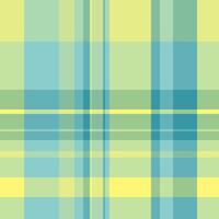 Vogue check plaid pattern, napkin fabric seamless texture. Tile textile background tartan in light and pastel teal colors. vector