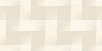 Age seamless textile check, pure plaid pattern. London texture background tartan fabric in old lace and light colors. vector