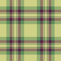 New york texture background fabric, back tartan plaid pattern. Layer seamless textile check in lime and green colors. vector