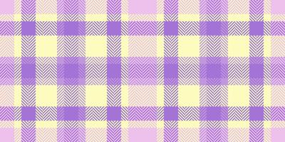 Calm plaid texture , poncho check tartan fabric. Drapery pattern background textile seamless in light and violet colors. vector
