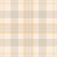 Infinity texture seamless, hanukkah tartan check fabric. Swatch plaid textile pattern background in light and amber colors. vector