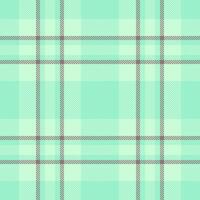 Ethnicity fabric pattern tartan, creation textile background check. Coloured seamless plaid texture in mint and light colors. vector