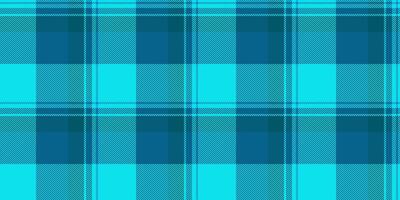 Commercial seamless background tartan, crease fabric plaid. Other textile texture check pattern in cyan and bright colors. vector