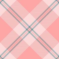 Fibrous textile tartan check, order pattern background texture. Living room fabric seamless plaid in red and light colors. vector