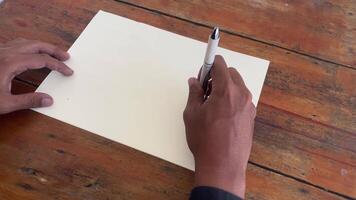 architect hand drawing sketch design architecture construction project building house. architect draw paper concept plan engineering blueprint home engineer industry professional. architectural. video