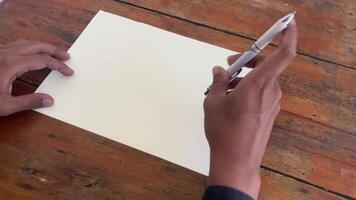 architect hand drawing sketch design architecture construction project building house. architect draw paper concept plan engineering blueprint home engineer industry professional. architectural. video