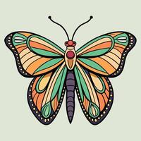 Vibrant Decorative Butterfly Design for Creative Projects vector