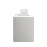 Close up of a ballot box and casting vote on transparent background png