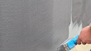 This clip showcases the process of applying a quartz wall finish, demonstrating the skill involved in achieving a sleek and contemporary look video
