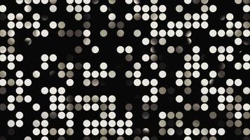 black and white lights color motion. circle slow motion graphic. blur and bokeh. retro style. video