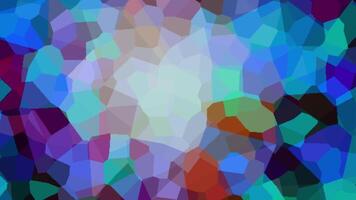 Crystal diamond colorful animated background. abstract mosaic smooth motion color. colorful glass. video